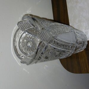 Crystal vase for flowers.